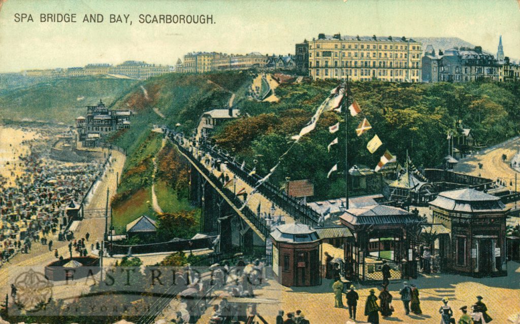 Spa Bridge and South Bay from north east, Scarborough 1900s