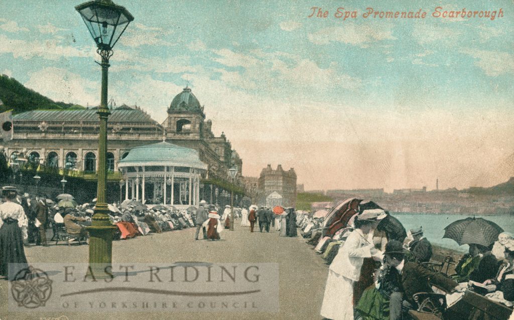 Spa Promenade from south, Scarborough 1909