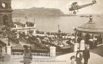 Spa, bandstand, Scarborough (biplane superimposed) 1910